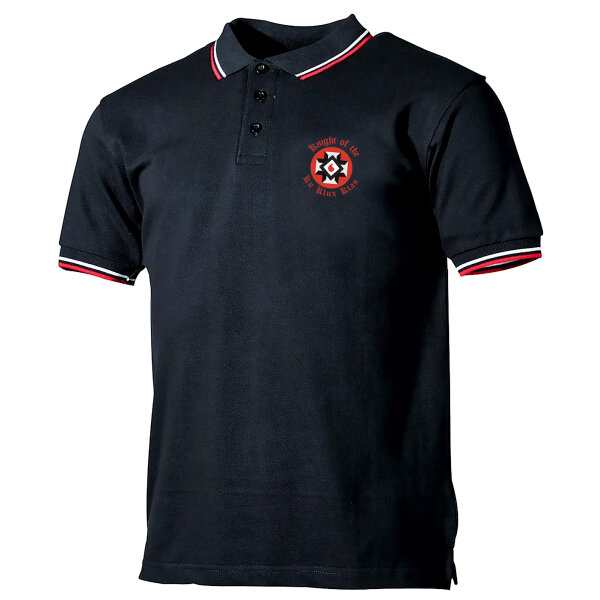Knight of the Ku Klux Klan Herren Poloshirt mit Streifen SWR 3XL