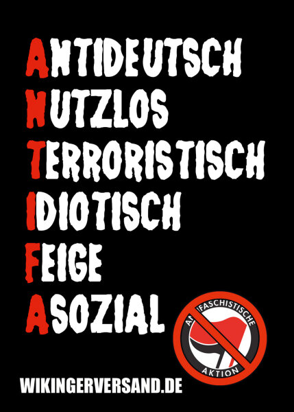 Aufkleber Antideutsch Nutzlos (50 St&uuml;ck)