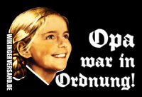 Aufkleber Opa war in Ordnung (50 St&uuml;ck)