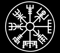 Milit&auml;rm&uuml;tze Wikinger Kompass Vegvisir