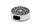 Haar& Bartperle SCHWARZE SONNE &Oslash; 15 mm Bartschmuck Silber