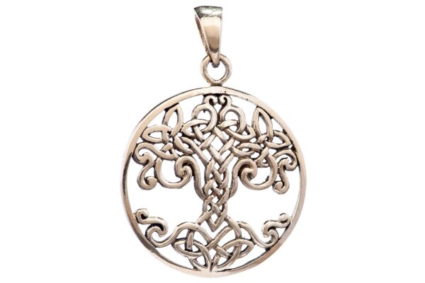 Irischer Anh&auml;nger VARUNA 3.6 cm Keltischer Lebensbaum Bronze
