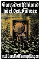 Blechschild - Volksempf&auml;nger - historisch