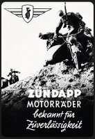 Blechschild - Z&uuml;ndapp - historisch