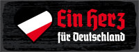 Blechschild - Herz f&uuml;r Deutschland4
