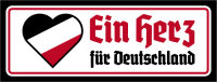 Blechschild - Herz f&uuml;r Deutschland6