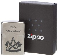 ZIPPO Sturmfeuerzeug Zimmermann mit WunschText Namen...