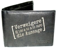 Verweigere die Aussage- Herrengeldb&ouml;rse Rindleder