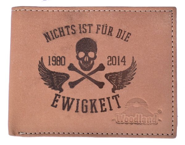 Nichts ist f&uuml;r die Ewigkeit Riegelgeldb&ouml;rse B&uuml;ffelleder