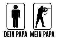 Dein Papa mein Papa Soldat - Kinder Tshirt
