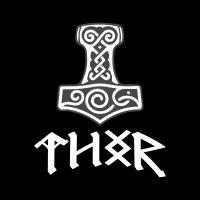 MA1 Bomberjacke - Thorhammer Mj&ouml;lnir Thor Odin Wikinger Vikings L