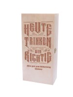 Geschenkbox Heute trinken wir richtig mit Wunschnamen