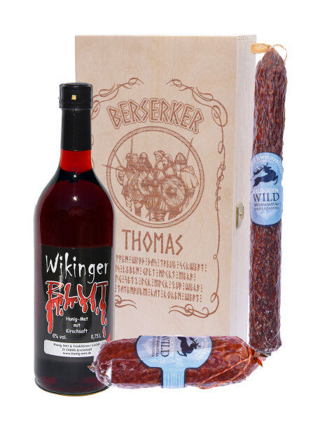 Geschenkbox Berserker Namen personalisiert mit eigenem Wunschnamen