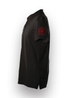 Schwarze Sonne - Poloshirt bestickter &Auml;rmel S