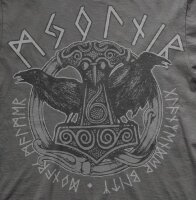 Mj&ouml;lnir Donars Malmer- ZIP-Jacke Irminsul Thorhammer Hugin Munin Raben Odin