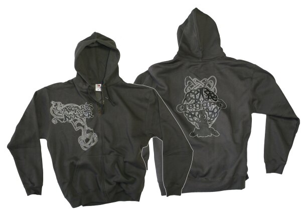 Asgards Krieger 2 - Kapuzen-ZIP Odin Mj&ouml;lnir Thorhammer Wikingershirt Walhalla