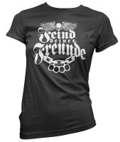 Feind deiner Freunde -Girlieshirt Wild Rock Punk