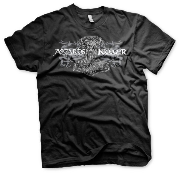 Asgards Krieger 3 - Tshirt Thorhammer Mj&ouml;lnir Wikingershirt Walhalla Odin 2XL