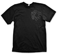 Ragnar - Tshirt schwarz Thorhammer Runen Odin  Walhalla...