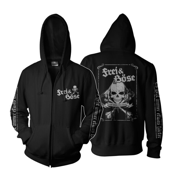 Frei & B&ouml;se -Es geht immer etwas h&auml;rter ZIP-Jacke Deutschrock Punkrock wild