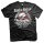 Frei & B&ouml;se - Staatsfeind -Tshirt 1%er Hooligans Ultras Totenkopf Tattoo onkel