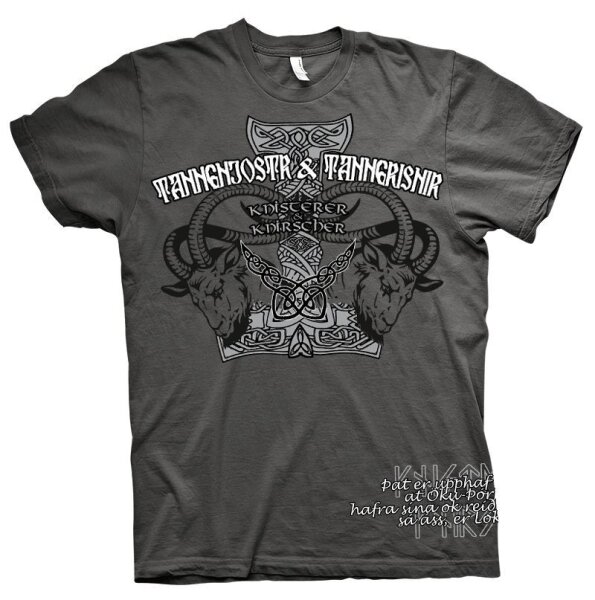 Tanngjostr & Tanngrisnir - TShirt Thor Asgard Midgard Odin Wotan Ziegen