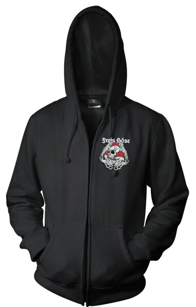 Frei & B&ouml;se Staatsfeind - ZIPjacke Pogo Ultra Biker Deutschrock Punk 2XL
