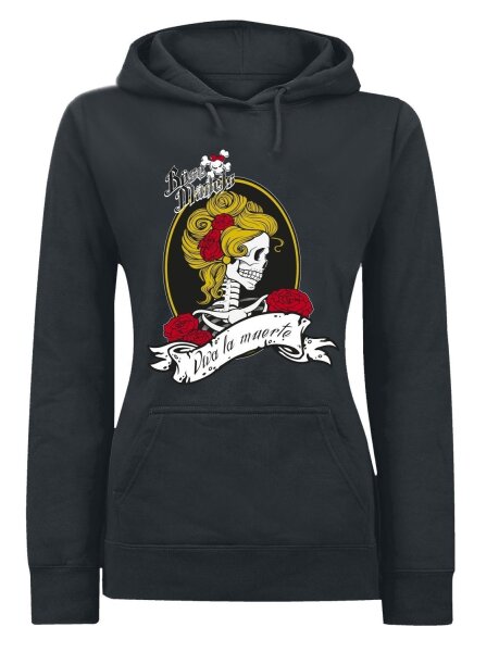 B&ouml;se M&auml;dels Viva la muerte - Lady Hooded Sweat Punk Biker Motorrad Deutschrock