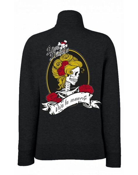 B&ouml;se M&auml;dels Viva la muerte -Freizeitjacke Damen Deutschrock Biker Rocker Pogo