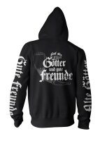 B&ouml;se Menschen - Kapuzenzipper Auf alte G&ouml;tter  gute Freunde frei b&ouml;se Rock M