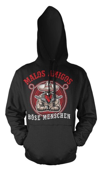 B&ouml;se Menschen Malos Amigos - Kapuzensweatshirt Deutschrock Streetfight