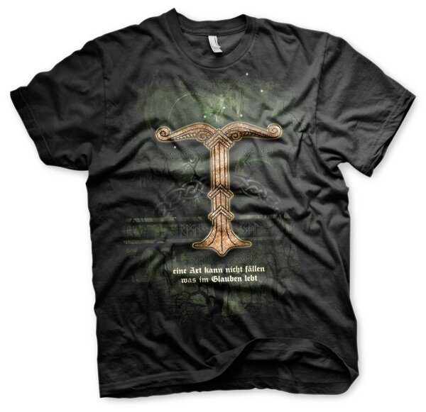 Irminsul Eine Axt kann nicht f&auml;llen - Herren Tshirt Asgard Viking Schwarz-2XL